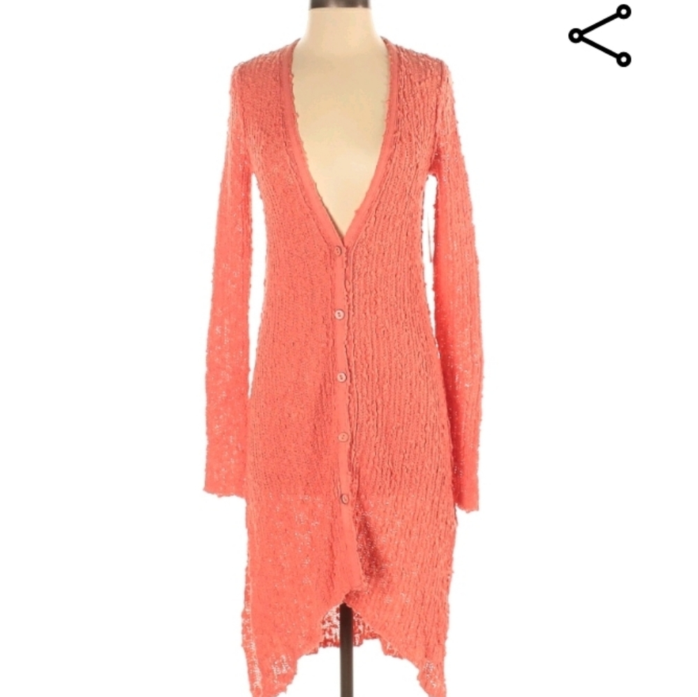 NWT Free people button front cardi XS